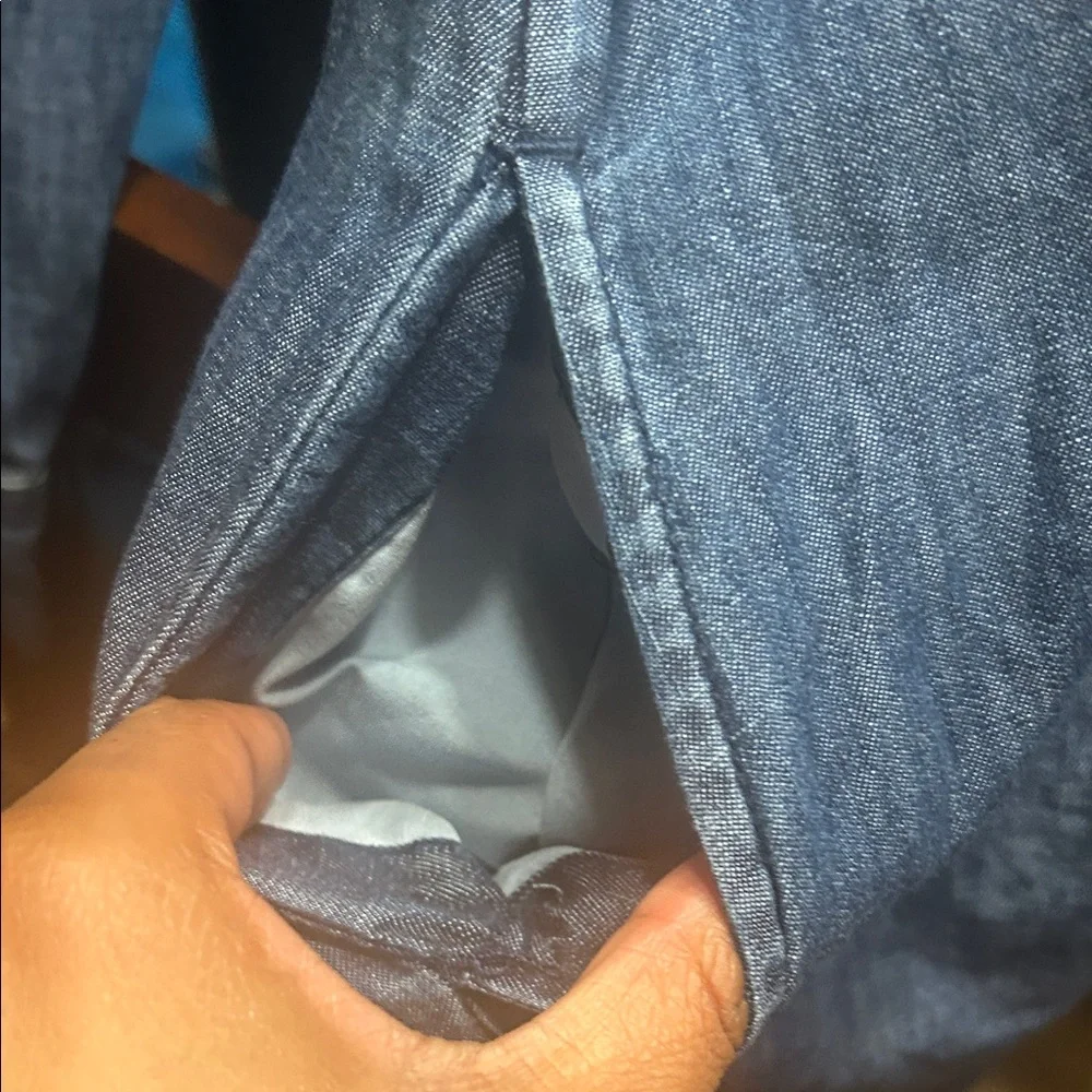 Merona Blue Denim Midi Dress - Picture 4 of 9